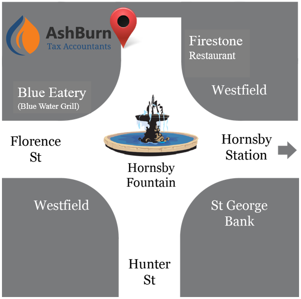 AshBurnTax Office Location Map